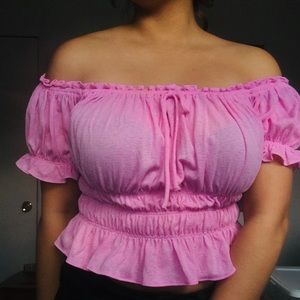 pretty pink feminine top